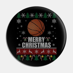 Basketball Ball Christmas Pin