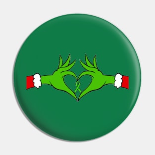 The Green Mean one with Awareness ribbon (Green) Pin