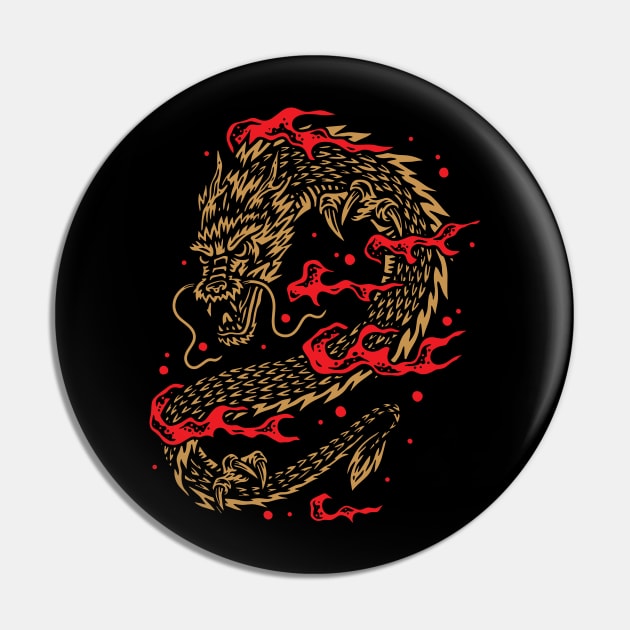 Dragon Pin by hellfunco