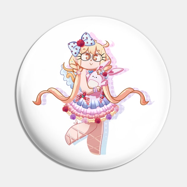 Anzu Futaba: Fairy Tale Pin by scribblekisses