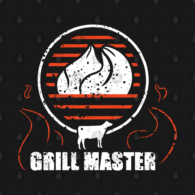 cool master of the grill father's day gift for grill lover by A Comic Wizard