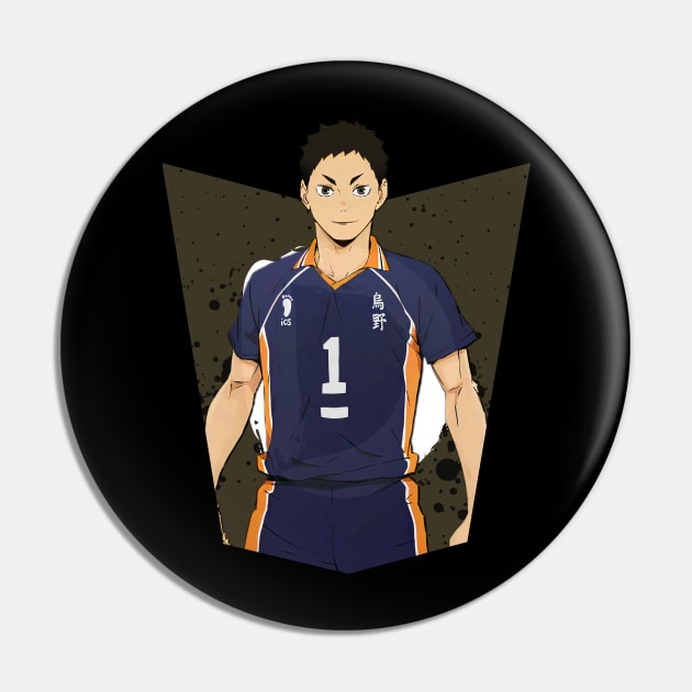 Haikyuu!!: Daichi Sawamura Ink Design Pin by InalZ