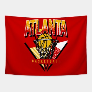 Atlanta Basketball 90s Throwback Tapestry