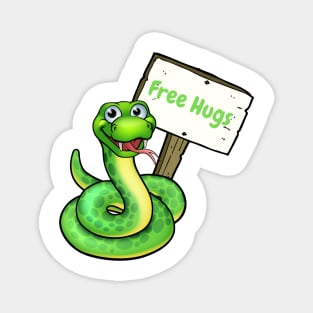 Free Hugs Snake Magnet