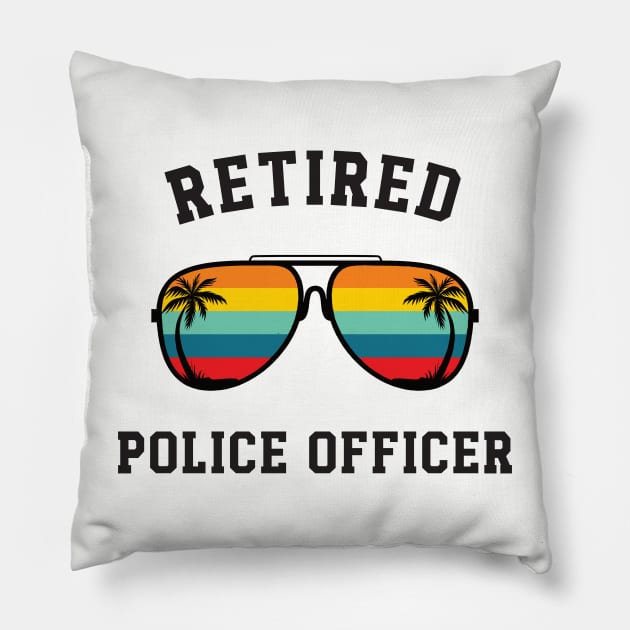 Police Officer Retirement Gift Pillow by CoastalDesignStudios