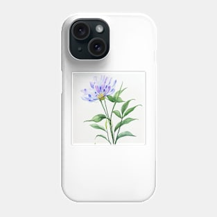 Blue Watercolor Flower - Spotted Phone Case