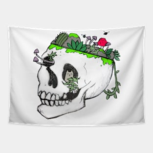 Skull Garden Tapestry