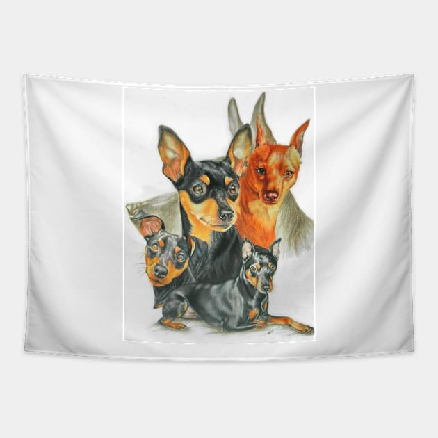 Miniature Pinscher Tapestry by BarbBarcikKeith