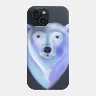 Polar Bear in Pastel Texture Phone Case