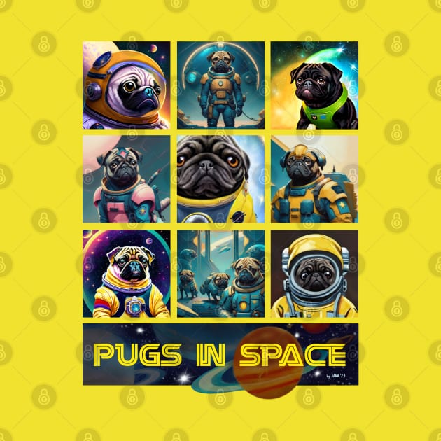 Pugs in Space- version 3 by FivePugs