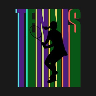 US Open Tennis Player Silhouette T-Shirt