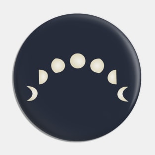 Moon Phases Fantasy Art Pin