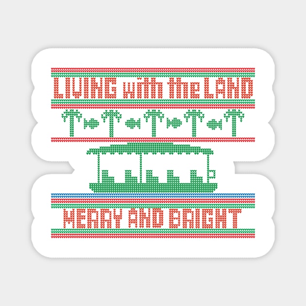 Living with the Land - Holiday Sweater Magnet by WearInTheWorld