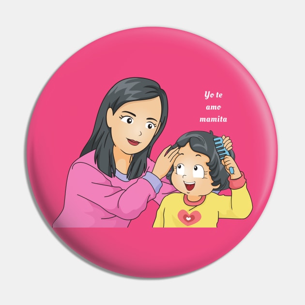 Yo Te Amo Mamita Mother and child Pin by Unique Online Mothers Day Gifts 2020