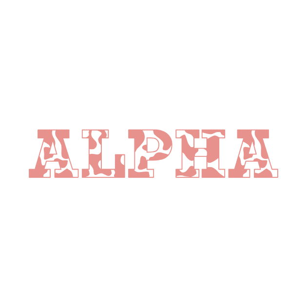 Alpha Cow Letters by Rosemogo