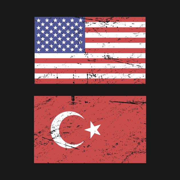 United States Flag & Turkey Flag by MeatMan