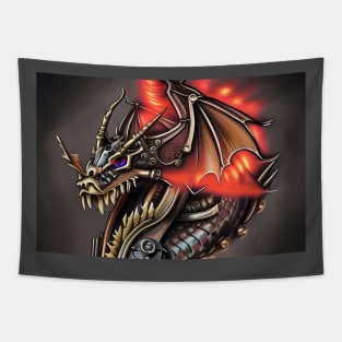 Steampunk Dragon Tapestry