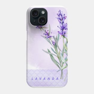 Flor Lavanda Phone Case