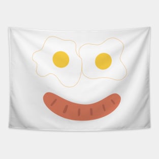 Smiley Eggs and Sausage Tapestry