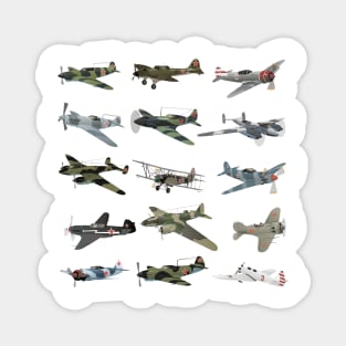 Various Soviet WW2 Airplanes Magnet