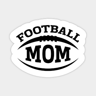 Football Mom (Black) Magnet