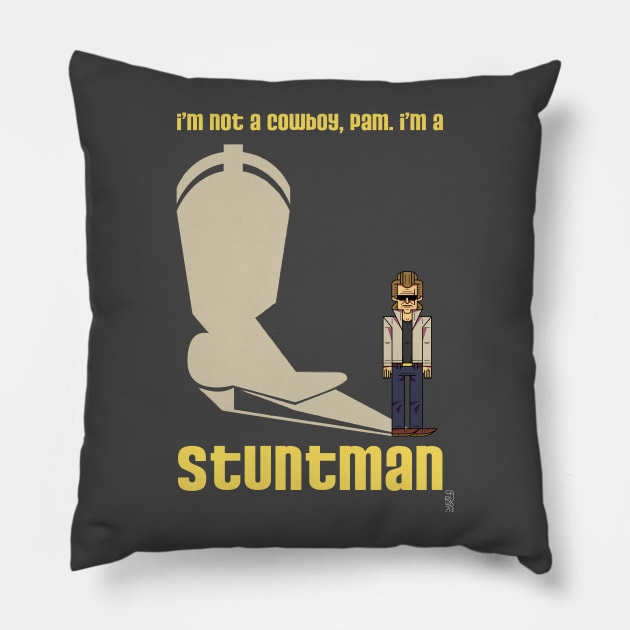 Stunning Stuntman Pillow by Simon_Caruso