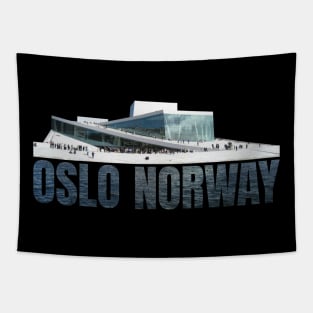 Oslo Opera House at the Harbour Norway Souvenir Gift Tapestry
