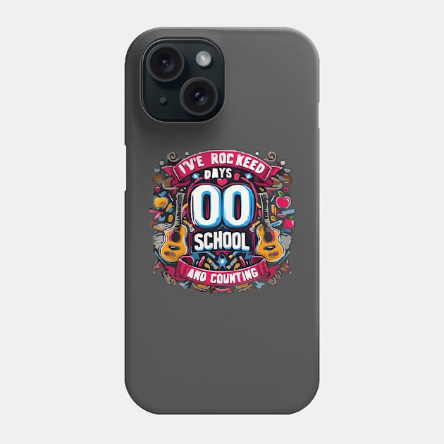 I have rocked 100 days of school and counting Phone Case by ARTA-ARTS-DESIGNS