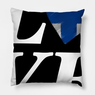 Finland Love Heart Suomi Helsinki Flag Gift Idea Pillow