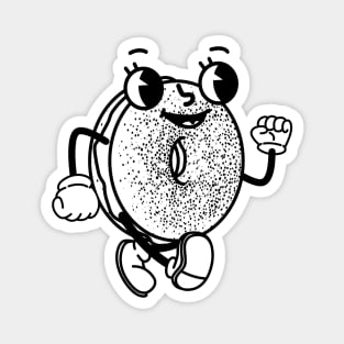 Bagel Mascot Magnet