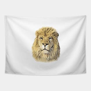 Lion Face Art Tapestry