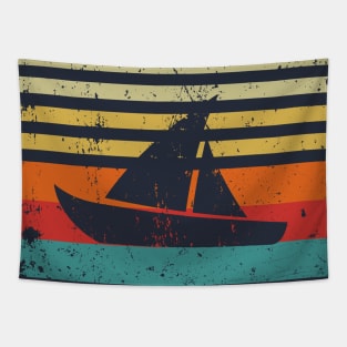 Sailboat Sunset Tapestry