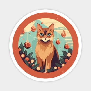 Somali Cat Xmas Ornament, Love Cats Magnet