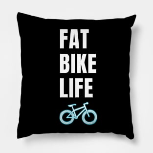 LIVING LA FAT BIKE LIFE - GRAVEL CYCLING T-SHIRT / GRAVEL CYCLING GIFTS / FAT BIKES Pillow