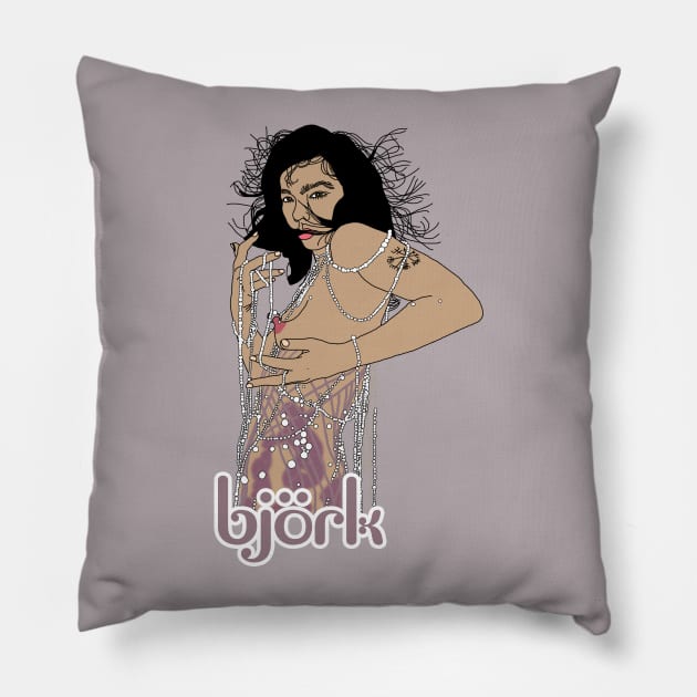 BJORK PAGAN POETRY Pillow by SortaFairytale