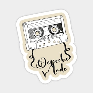 Good Vibes Depeche Mode // Retro Ribbon Cassette Magnet