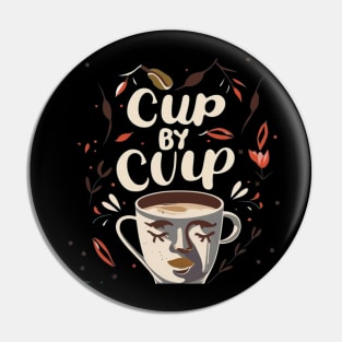 Cup By Cup Coffee Barista Pin