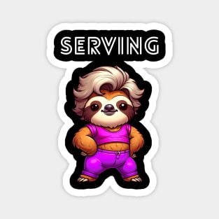 Serving Sloth Magnet