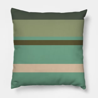 A sensational package of Soldier Green, Beige, Artichoke, Oxley and Gunmetal stripes. Pillow