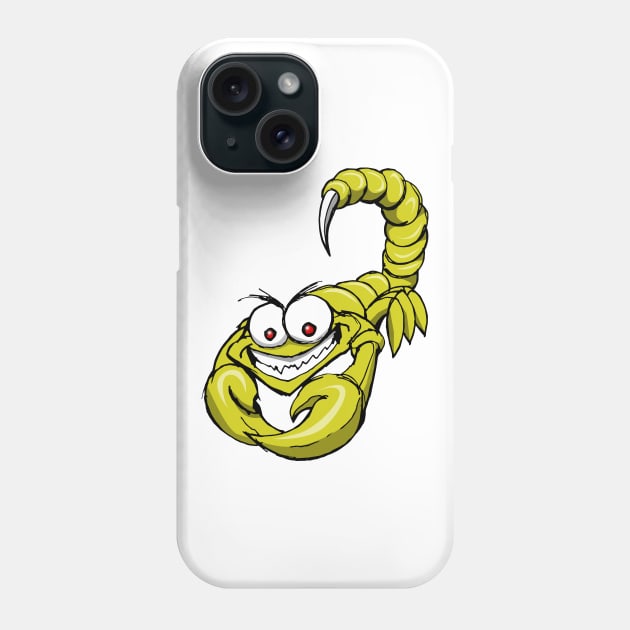 Scorpion Phone Case by Wickedcartoons