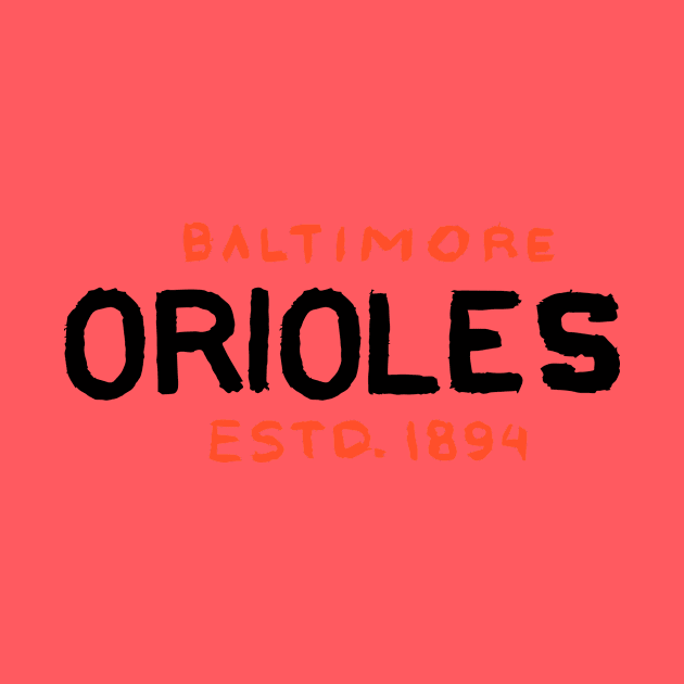 Baltimore Orioleeees 07 by Very Simple Graph