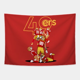 San Francisco 49ers : George kittle x Deebo Samuel x Brock Purdy Tapestry