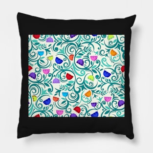 Boho Floral Pillow