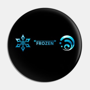 Genshin Impact Frozen Reaction Pin