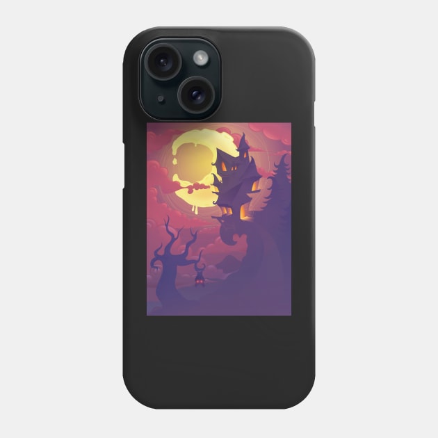 House on Hill Phone Case by Fishwhiskerz