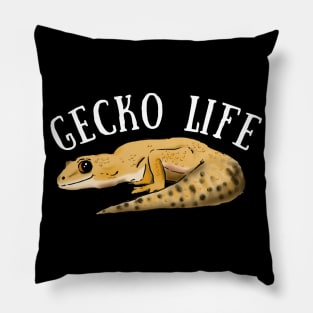 Gecko Life, Leopard Gecko, Gecko Lover Pillow