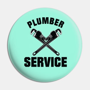 Plumber Services Labels for Pipe fitters and Plumbers Pin