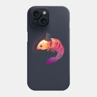 Top Hat Shrimp Phone Case