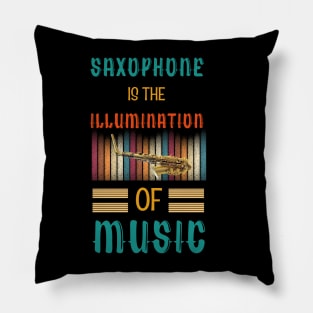 Saxophone is the Illumination of Music Pillow