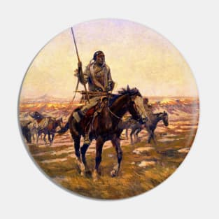 “The Hunting Party” by Charles Russell Pin